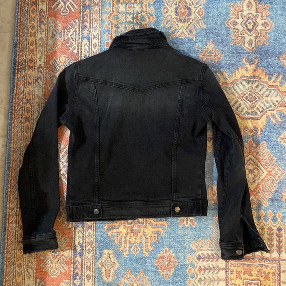 NWT ZARA Black Denim Jacket - Picture 4 of 4